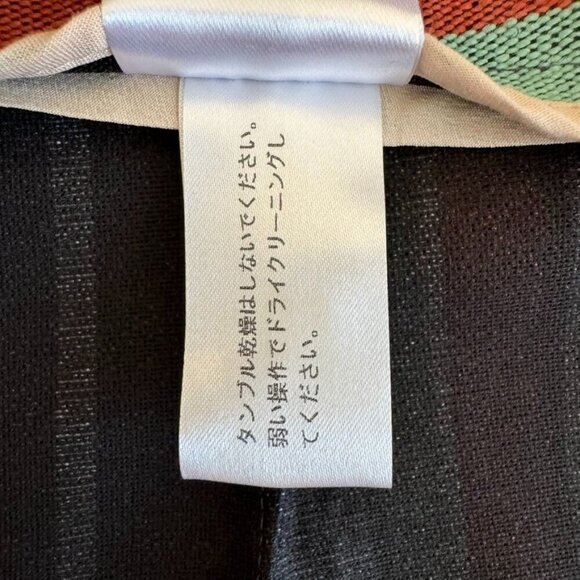 Chloe Multi Colored Sea Green Brick & Slate Strip Wide Leg Pants Size 40 / US 8 - Picture 10 of 11